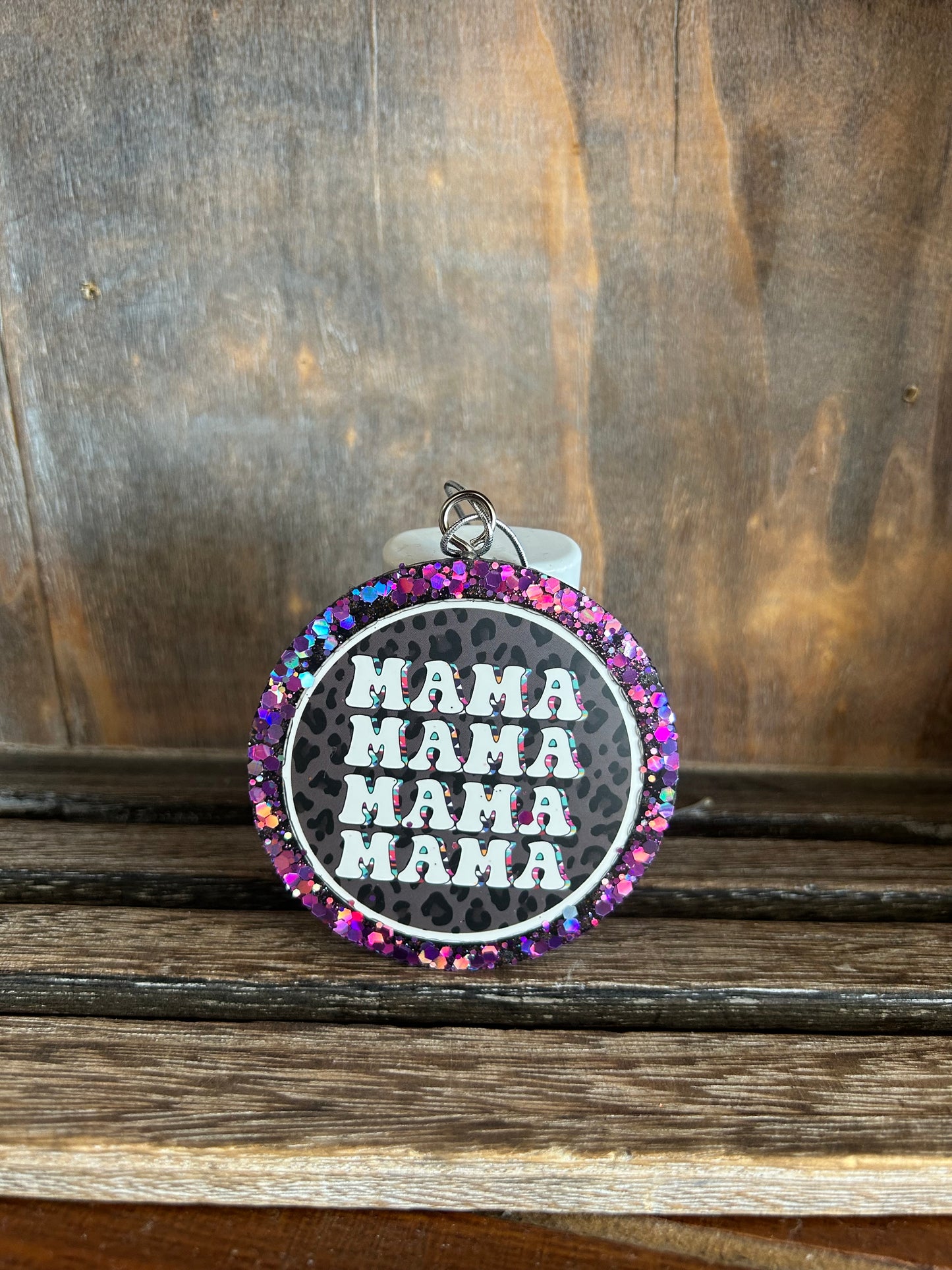 MAMA • MAMA • MAMA Freshie – Leopard Print + Purple Glitter Edition