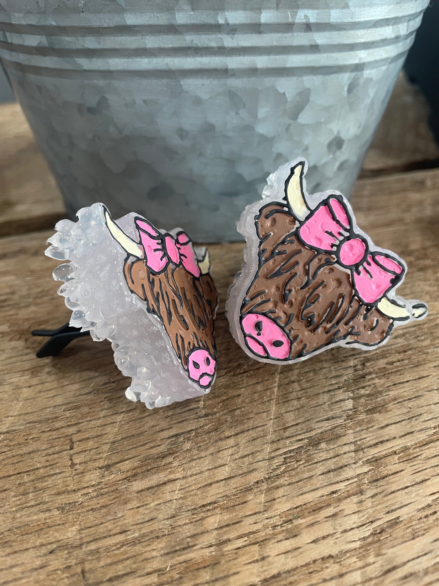 Highland Cow Vent Clips